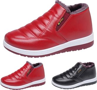 Generic [Tiangong ] Mens High Performance Warm Boots All Weather Comfortable and Winter Work Boots for Women (Red, 6.5)