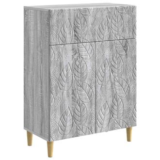 vidaXL Aparador Sonoma Gris 66 X 34,5 X 90 Cm Madera De Ingenier&iacute;a Vidaxl