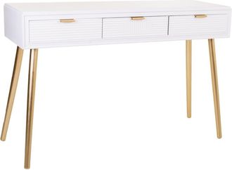 Wanderlust Deco Recibidor de madera blanco 120x41x78