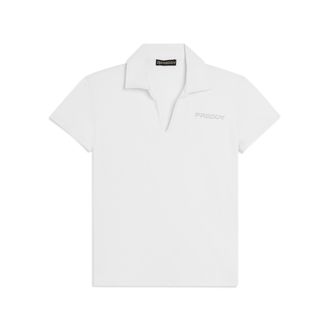 Freddy T-shirt Manica Corta con Scollo a V e Collo a Camicia