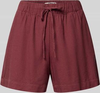 Only Relaxed Fit Bermudas aus Viskose-Leinen-Mix Modell GOA in Mauve, Gr&ouml;&szlig;e XL