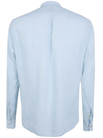 Tintoria Mattei Linen Shirt With A Mandarin Collar