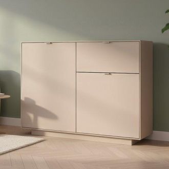 Calicosy Madia Sivas01a Con 2 Ante E 1 Cassetto Colore Cashmere 120 Cm