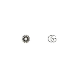 Gucci Accessoires, Dames, Grijs, ONE Size, GG Marmont Stud Earrings