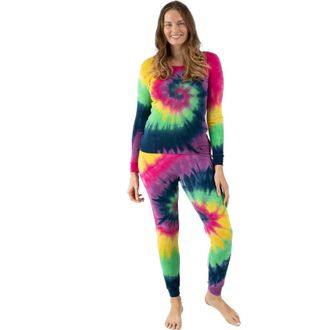 Leveret Womens Cotton Tie Dye Matching Family Pajamas in Tie Dye Swirl Girls at Nordstrom, Size X-Large