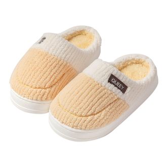 Generic Thick Soled Slippers Women Plush Warm Winter Home Cotton Shoes Fuzzy Comfy Memory Foam House Slippers Lightweight Breathable Anti-Slip House Shoes Com