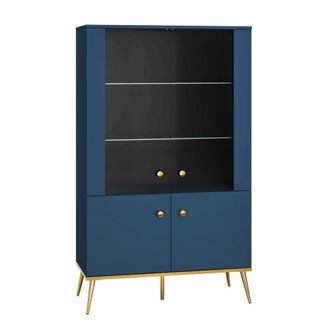 Petits Meubles Vajillero 4 puertas melamina azul