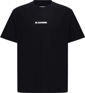 Jil Sander Black Cotton Mens T-Shirt