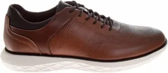 Perry Ellis Mens Lace Up Casual Shoes In Brown