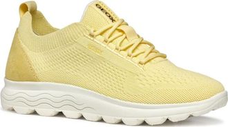 Geox Spherica Sneaker - Dames - Sneakers - Geel - 38 EU - Leer - Schoenen