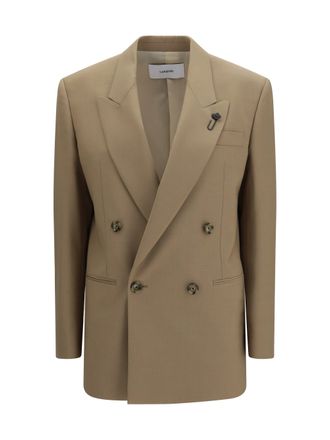 Lardini Womens Blazer Cameron Beige Wool (ovis Aries) Blazers Jacket