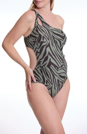 Cache Coeur Safari Maternity Trikini in Khaki at Nordstrom, Size X-Large