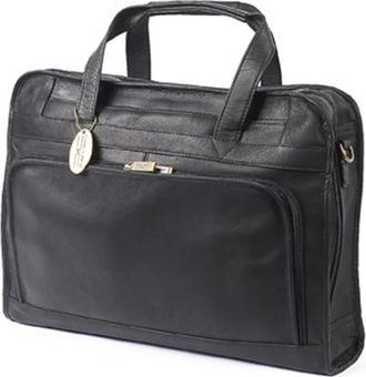 Claire Chase 168E-black Professional Computer Briefcase - Black