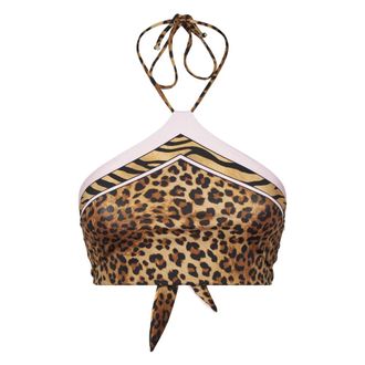 MC2 Saint Barth Bikinis, female, Brown, Size: S Nairobi Foulard Bandeau Bikini Top