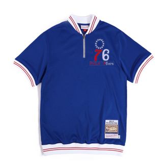Mitchell & Ness NBA Authentic 1966-67 Shooting Polo Shirt Philadelphia 76ers ASSH5698-P7666PPPROYA