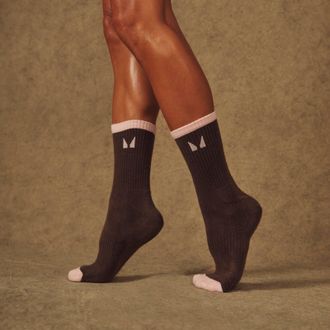 MyProtein Calcetines de contraste de MP X Tatiana (paquete de 3) - Moca/Gris c&aacute;lido/Rosa p&aacute;lido - UK 2-5