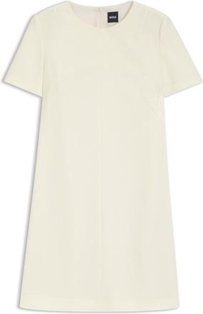 BOSS Short-sleeved dress in Japanese crepe