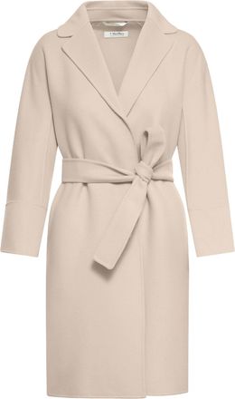 Max Mara ARONA SHORT COAT IN BEIGE ROSE WOOL - Smaxmara - Woman