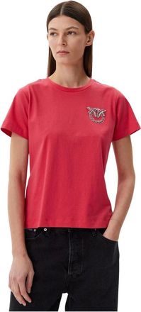 Pinko Pinko, Tops, Dames, Rood, S, Nambrone T-shirt