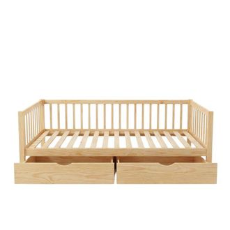 Muemue Cama Evolutiva + 2 Cajones Madera Pino 90x190cm