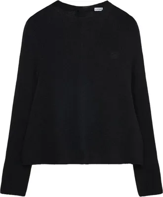 Loewe Round-neck Knitwear, female, Black, Size: S Sweater