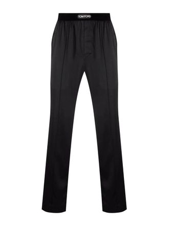 Tom Ford Silk Pyjama Trousers - Black