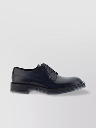Alexander McQueen leather lace-up derby shoes