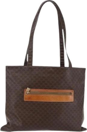 Celine Pre-owned Plastic Tote Bag - Dames - Vintage Shopper - Bruin - ONE Size - Vintage