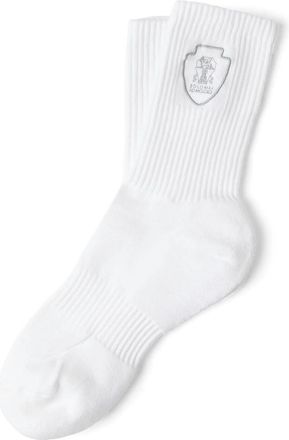 Brunello Cucinelli Logo-embroidered Socks