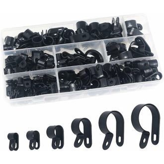 OEM 200 Clip In Plastica Di Nylon - Elementi Di Fissaggio Per Tubi, Cavi, Tubi Flessibili E Condotti &Oslash; 5/6/10/13/19/23 Mm