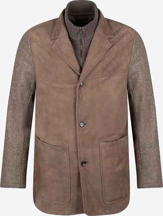 Gimos Kurze Wildlederjacke mit Reverskragen