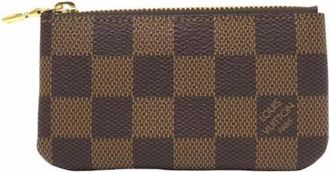 Louis Vuitton Pre-owned Pochette Cle Damier Coin Case - Dames - Vintage Accessoires - Bruin - ONE Size - Vintage