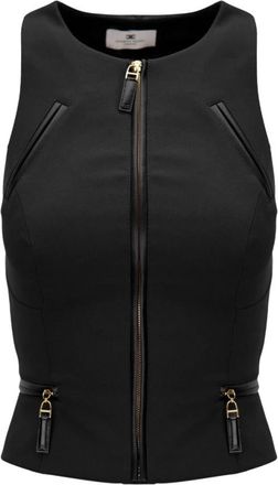 Elisabetta Franchi Gilet corto - - Jackets - Donna - Nero - S