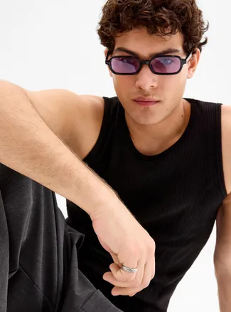 Le 31 Mens Bustier insert ribbed tank Imported from Seoul