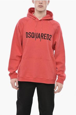 Dsquared2 Solid-Color Hoodie HERCA FIT with Embossed Logo size L