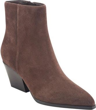 Marc Fisher Tarrin Pointed Toe Bootie in Dark Brown at Nordstrom, Size 9.5