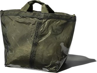 Puebco Bag covered in parachute fabric / olive