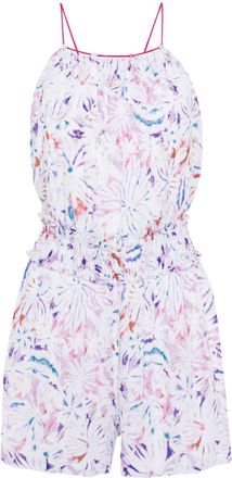 Iro graphic-print playsuit - women - Viscose/Silk/Viscose/Linen/Flax - 34 - White