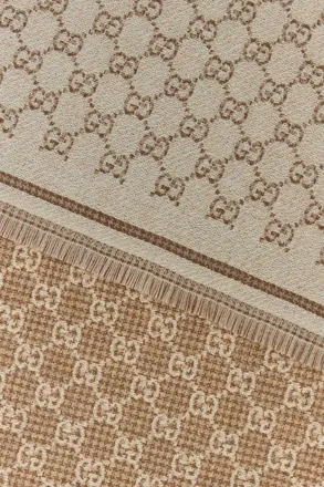 Gucci Womens Stenmix Scarf Beige