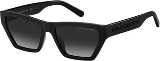 Marc Jacobs 657/S Cat Eye Zonnebril - unisex - Zonnebrillen - Zwart - 55 MM - Accessoires