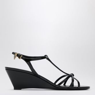 Prada Wedge sandal in black leather