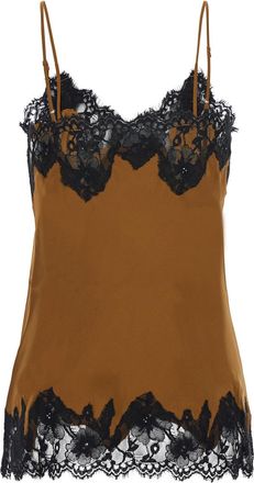 Gold Hawk Womens Satin V-Neck Top With Spaghetti Straps Black Silk Tops