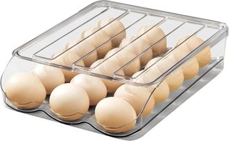OEM Soporte Para Huevos De Gran Capacidad Para Refrigerador, Soporte Autom&aacute;tico Para Huevos Con Ruedas, Organizador, Bandeja De Almacenamiento, Apilable, 