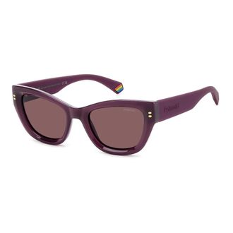 Polaroid Sunglasses, female, Brown, Size: 52 MM Cherry Violet Polarized Sunglasses