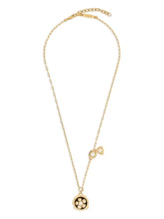 Ferragamo flower pendant necklace - Gold