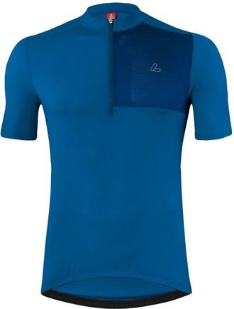 LOEFFLER Bike Jersey Half-Zip Skys Block Mid Velotrikot f&uuml;r Herren | blau