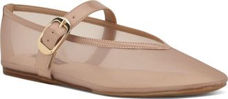 Nine West Vancee Mary Jane Flat in Light Natural at Nordstrom, Size 10.5