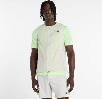 New Balance Uomo RC Vest in Grigio, Politessuto, Taglia 2XL