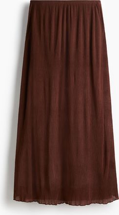 H&M Plissierter Maxijupe - Beige