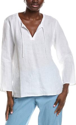 Eileen Fisher Round Neck Linen Top